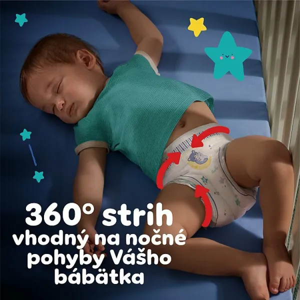 Pampers Night Pants plienkové nohavičky veľkosť 6 15 kg 19 ks