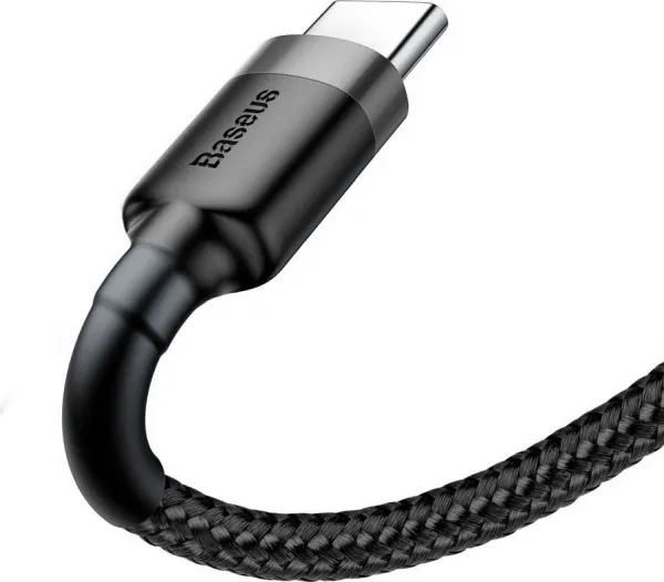 Baseus Type-C Cafule Cable 3A 1m Gray + čierna (CATKLF-BG1)