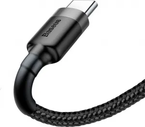Baseus Type-C Cafule Cable 3A 1m Gray + čierna (CATKLF-BG1)