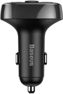 Baseus Car Charger Bluetooth FM Transmitter S-09A, BT. 4.2, 10m Range, 2x USB-A 3.4A, Micro SD card Reader, čierna (CCMT000001)