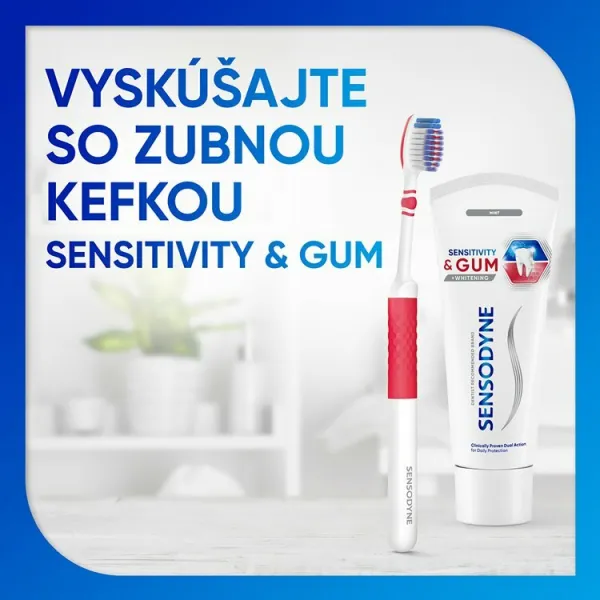 Sensodyne Sensitivity & Gum Whitening bieliaca zubná pasta na ochranu zubov a ďasien 75 ml