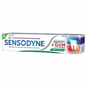 Sensodyne Sensitivity & Gum Caring Mint zubná pasta s fluoridom 75 ml