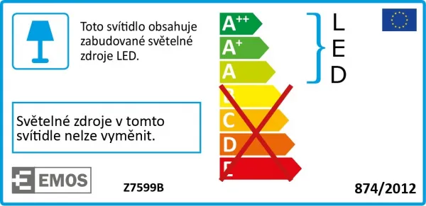 LED Stolná Lampa Solight Eddy Čierna SL5710