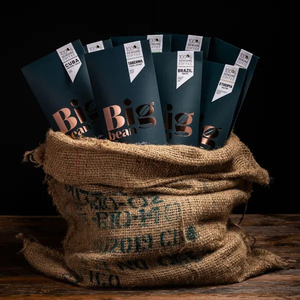 BigBean zrnková káva Kenya AA Mount Selection 100% Arabica 250g