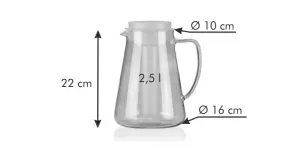 Džbán TEO s lúhovaním a chladením 2,5l oranžový
