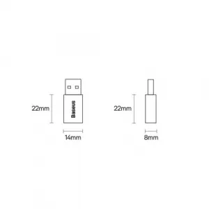 Baseus Ingenuity OTG adaptér USB-A na USB-C (čierny) 031667