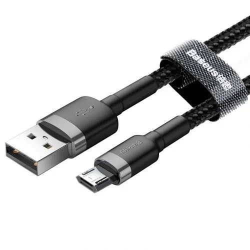 Baseus CAMKLF-CG1 Kábel Micro USB 2m, Čierny