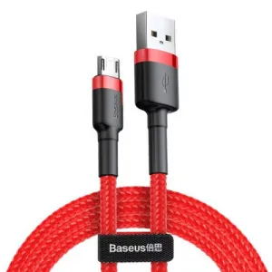 Baseus CAMKLF-C09 Kábel Micro USB 2m, Červený