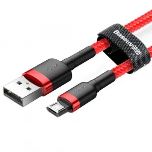 Baseus CAMKLF-C09 Kábel Micro USB 2m, Červený