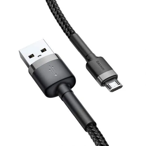 Baseus CAMKLF-CG1 Kábel Micro USB 2m, Čierny