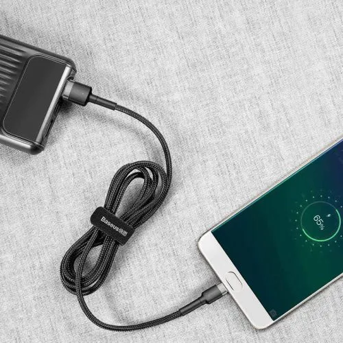 Baseus CAMKLF-CG1 Kábel Micro USB 2m, Čierny
