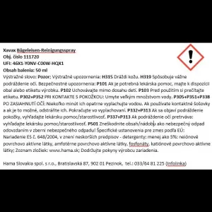 Čistiaci prostriedok XAVAX - čistiaci sprej na žehličku 50 ml
