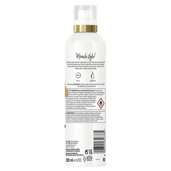 Pantene Pro-V Ultra Strong Hold lak na vlasy so silnou fixáciou 250 ml