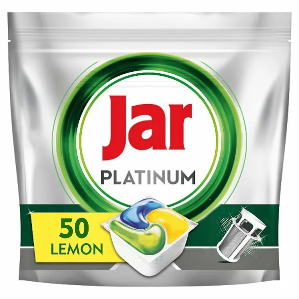 Jar Platinum All In One Kapsuly Do Umývačky Riadu Citrón,  50 Tabliet
