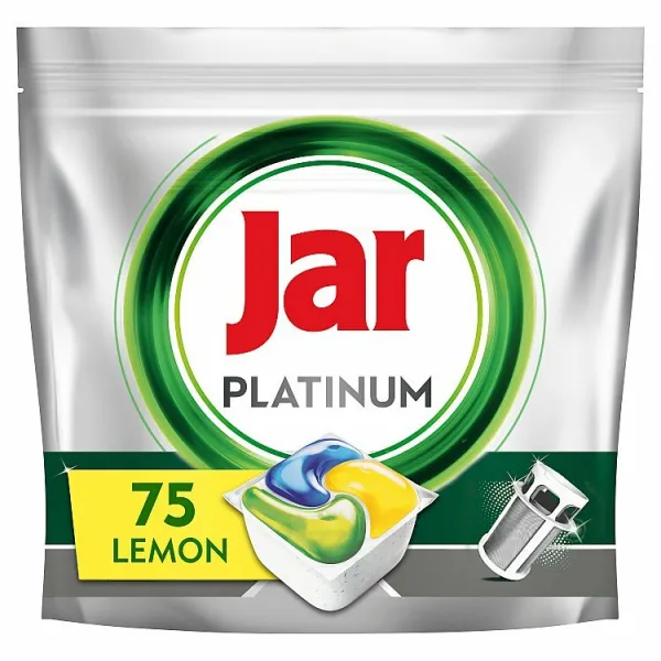 JAR tablety do umývačky riadu Platinum All in One Lemon 75 ks