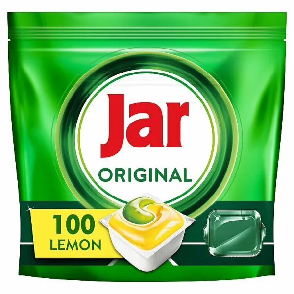 Jar Original All In One Kapsuly Do Umývačky Riadu Citrón, 100 Tabliet