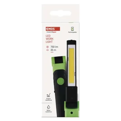 EMOS Nabíjacia baterka COB LED P4540, 750 lm, 1800 mAh