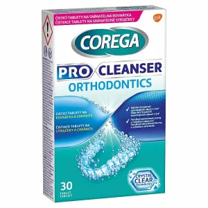 Corega Pro Cleanser Orthodontics čistiace tablety 30 tabliet