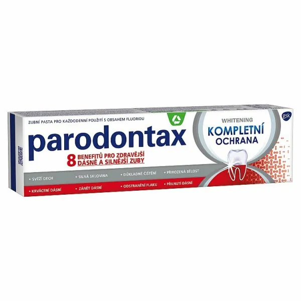Parodontax Whitening kompletná ochrana zubná pasta s fluoridom 75 ml