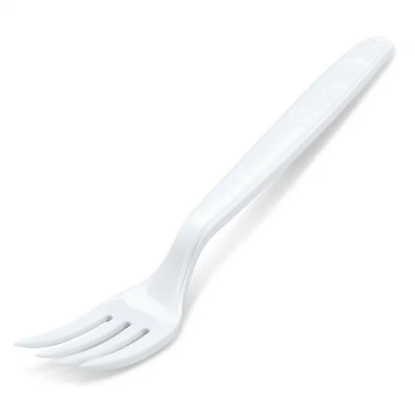 Economy Vidličky plastové znovu použiteľné biele 18,5 cm (50 ks)
