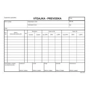 Igaz 70 Výdajka-prevodka A5 samoprepis s DPH