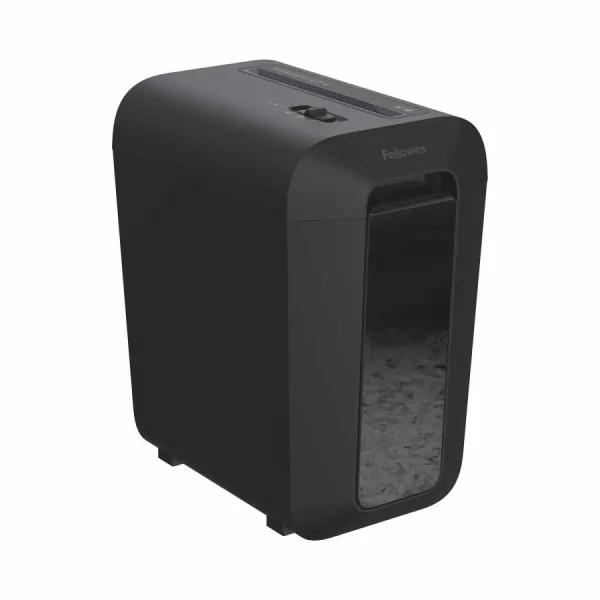 Skartovač Fellowes LX 65 P-4, Cross cut 4x40mm, 10 listov, 22l, Credit Card, čierny