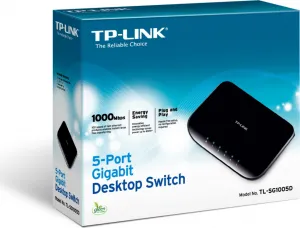 TP-LINK 5 portový gigabitový stolný switch TL-SG1005D 1ks