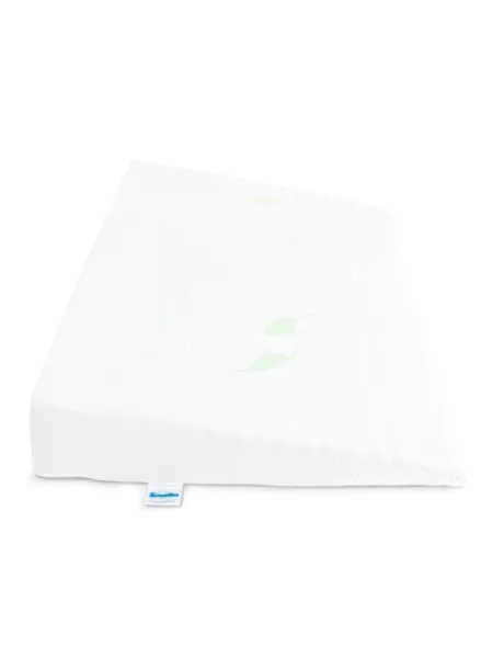 Dojčenský vankúš - klin Sensillo biely Luxe s aloe vera 60x38 cm