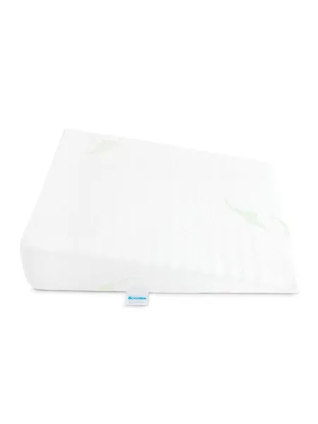 Dojčenský vankúš - klin Sensillo biely Luxe s aloe vera 30x37 cm do kočíka