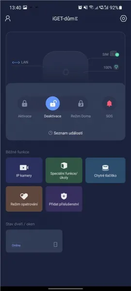 iGET SECURITY M5-4G Premium - Inteligentný 4G/WiFi/LAN alarm, ovládanie kamier a zásuviek, Android, iOS