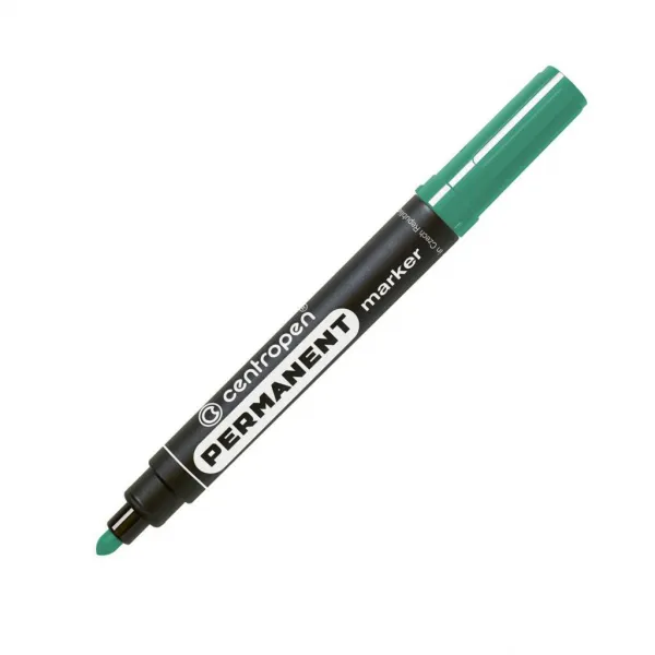 Permanentný popisovač Centropen 8566 zelený