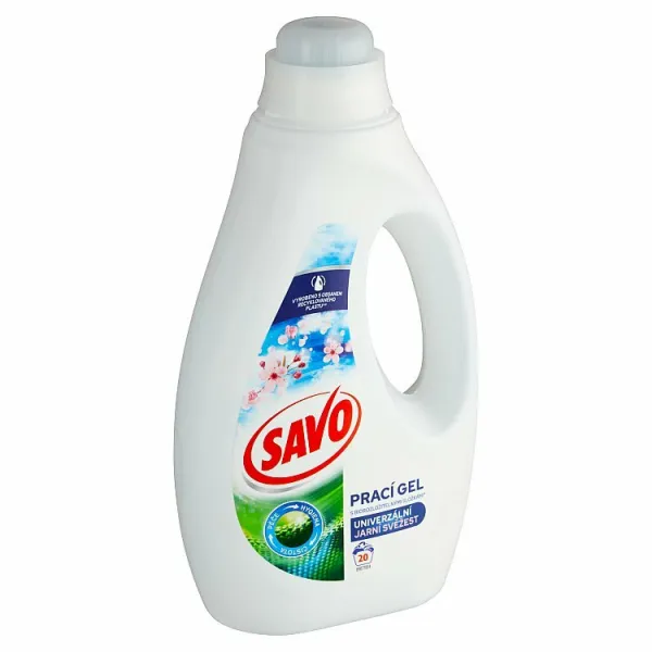 Savo Univerzálne jarná sviežosť gél na pranie 20 praní 1 l 1ks