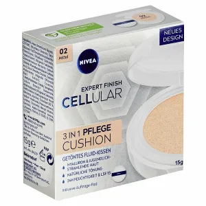 Nivea Cellular Expert Finish Ošetrujúci tónovací krém v hubke 3 v 1 02 stredný odtieň 15 g
