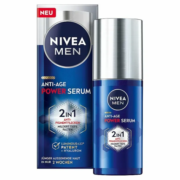 Nivea Men Anti-Age Power Serum posilňujúce sérum 2 v 1 30 ml