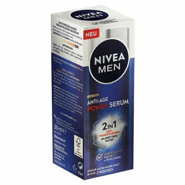 Nivea Men Anti-Age Power Serum posilňujúce sérum 2 v 1 30 ml