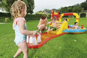 Hracie centrum Bestway so šmykľavkou a kolkami, 4,53 m x 2,13 m x 1,17 m
