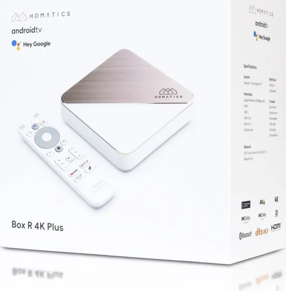 OEM Multimediálne centrum Homatics Box R Plus, Android TV, 4K UHD