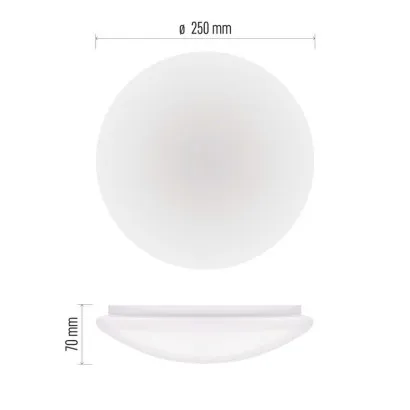 EMOS LED stropné svietidlo TIVI, okrúhle biele 5,2W, IP44, neutrálna biela