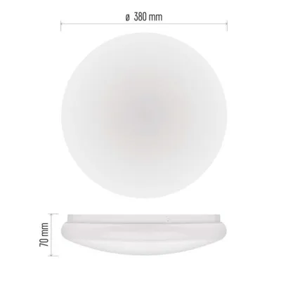 EMOS LED stropné svietidlo TIVI, okrúhle biele 12,5W, IP44, CCT