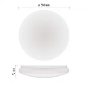 EMOS LED stropné svietidlo TIVI, okrúhle biele 12,5W, IP44, CCT