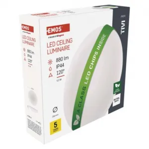 EMOS LED stropné svietidlo TIVI, okrúhle biele 5,2W, IP44, neutrálna biela