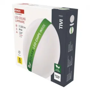 EMOS LED stropné svietidlo TIVI, okrúhle biele 12,5W, IP44, CCT