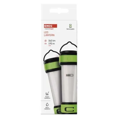 EMOS COB LED+LED kempingové svietidlo P4009, 360 lm, Li-Pol 1200 mAh