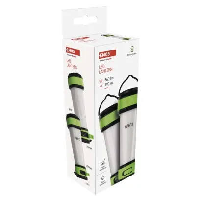 EMOS COB LED+LED kempingové svietidlo P4009, 360 lm, Li-Pol 1200 mAh