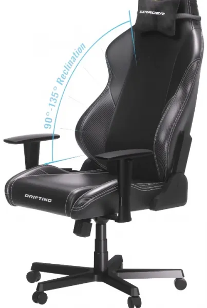 Herná stolička DXRacer DRIFTING čierna, látková
