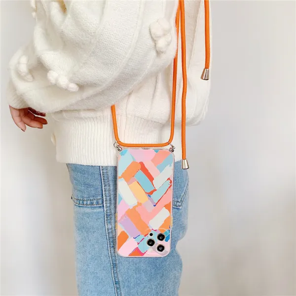 Innocent Silicone Colorful Case with Lanyard - iPhone 13 Pro Max
