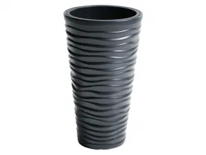 Kvetináč Sand Slim, antracitová