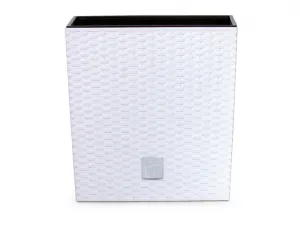 Kvetináč Rato Low biely 32 cm