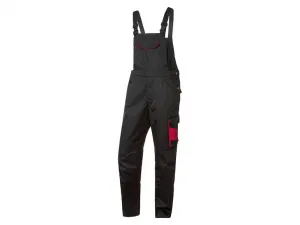 Parkside® Pánske montérky na traky (58, čierna/červená)