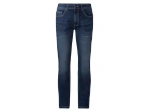Livergy® Pánske rifle „Slim Fit" (56 (40/32), modrá)